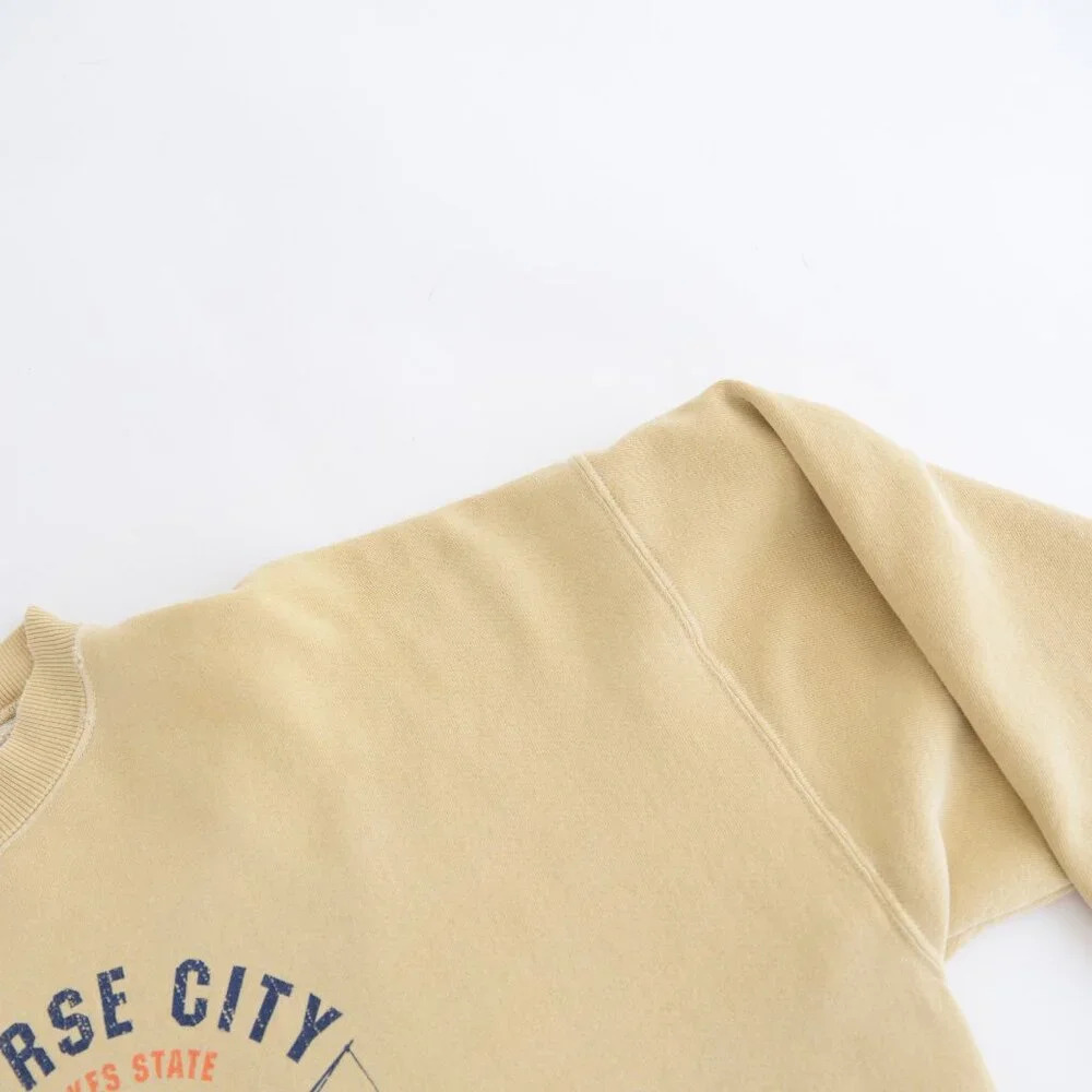 Vintage 90S Perrin Yellow Traverse City Mi Crew Neck Size 2XL - Picture 9 of 13